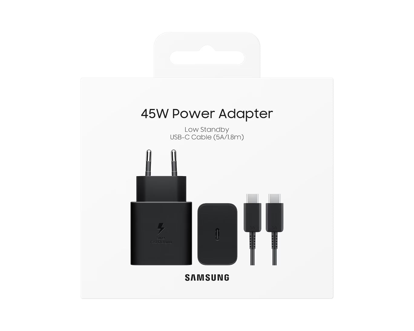 Samsung 45W Super Fast Charger Original Price in Pakistan with USB-C to USB-C Cable – PD Fast Charging Adapter for Samsung Galaxy, Android & USB-C Devices