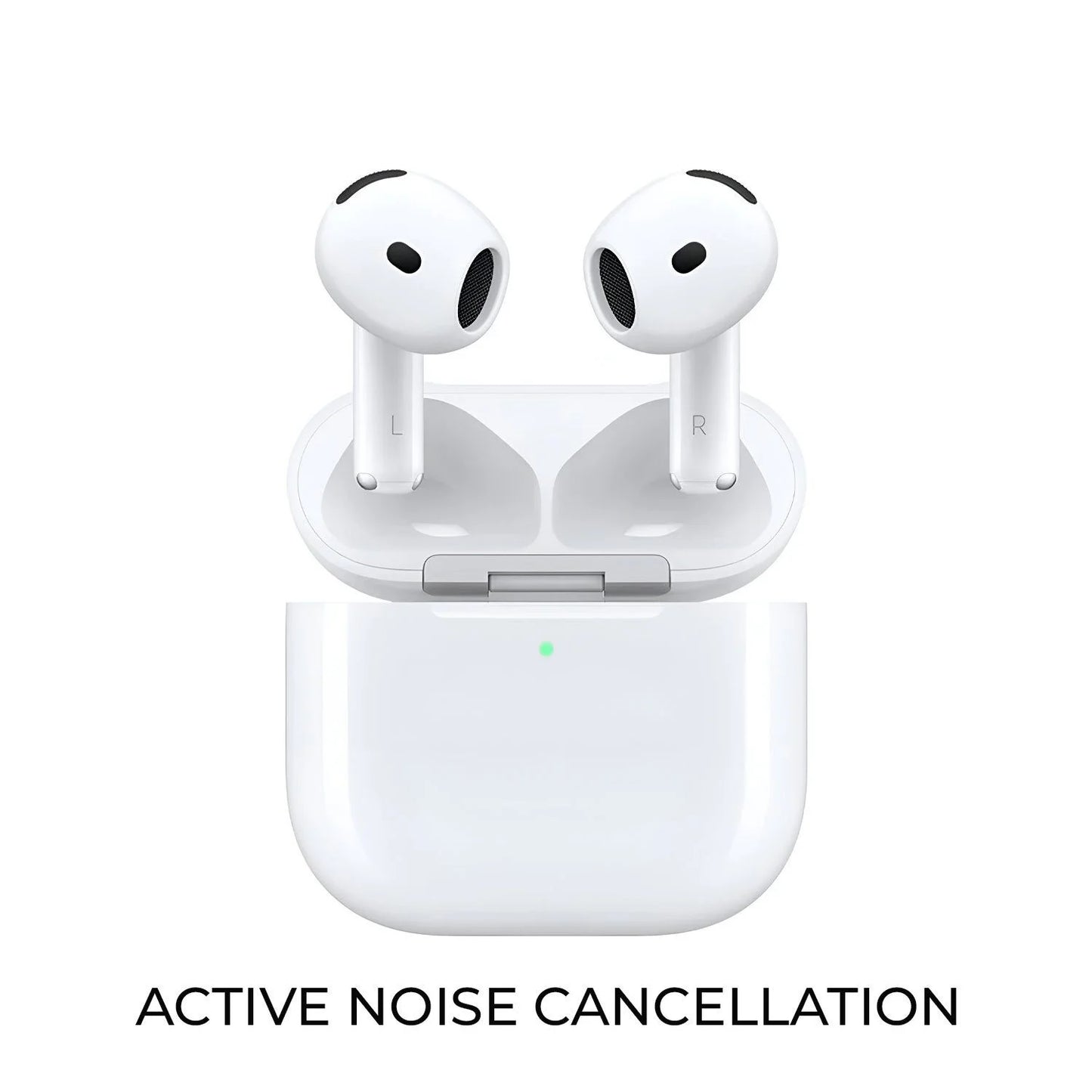 Apple AirPods 4th Generation ANC Master Copy – Bluetooth 5.3 Wireless Earbuds with Active Noise Cancellation, Spatial Audio & USB-C Charging Case | Best Price in Pakistan