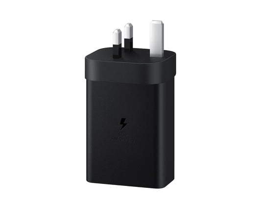 Samsung 65W Power Adapter Trio Original – 3 Port Super Fast Charger (USB-C x2 + USB-A)